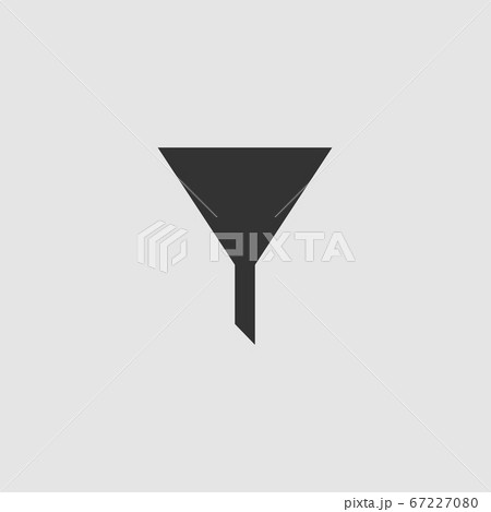 Funnel filter icon flat 67227080