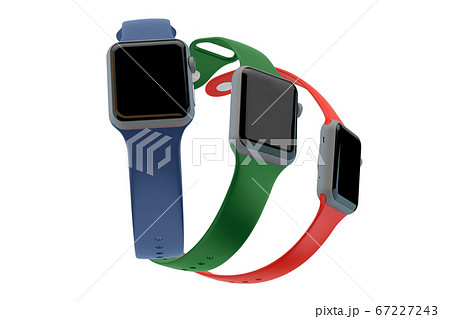 Apple Watch アップルウォッチ 画面のイラスト素材