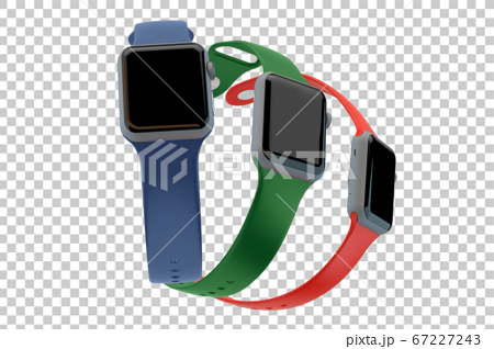 Apple Watch アップルウォッチ 画面のイラスト素材