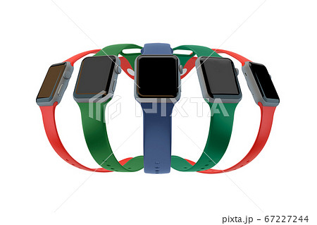 Apple Watch アップルウォッチ 画面のイラスト素材