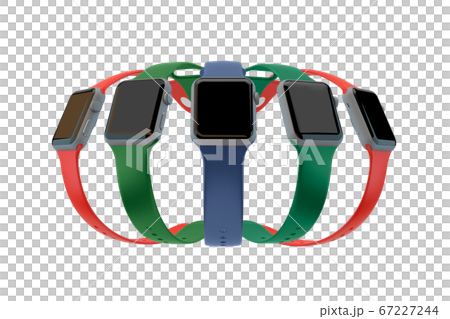 Apple Watch アップルウォッチ 画面のイラスト素材