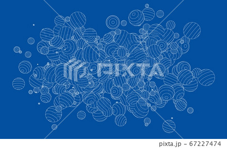 Abstract spheres background 67227474