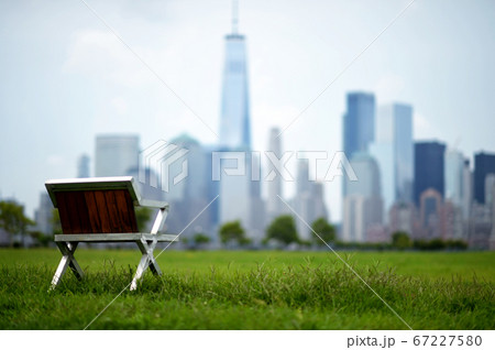 Park in New York city. Background. USA 67227580