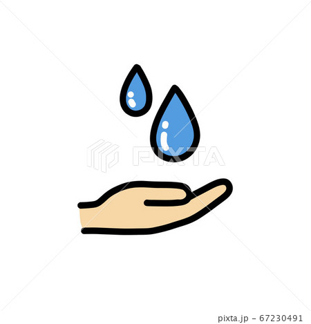 hand washing doodle icon, vector color 67230491