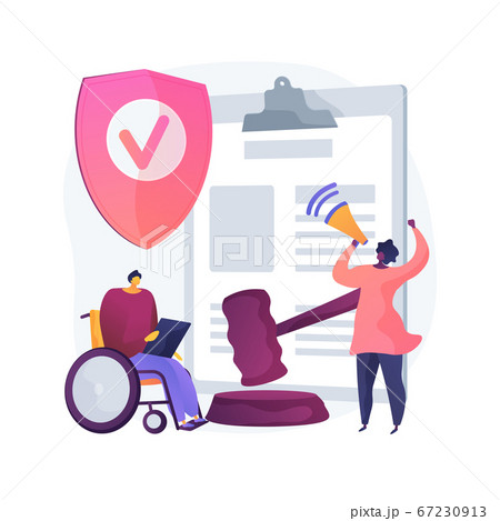 Anti-discrimination law abstract concept vector illustration. 67230913