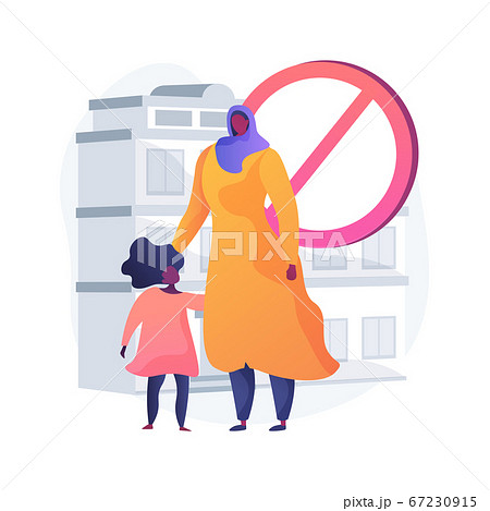 Racial discrimination abstract concept vector illustration. 67230915