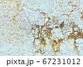 Green metal texture with patches of rust steel on 67231012