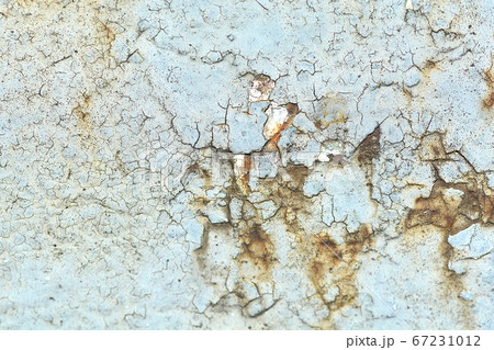 Green metal texture with patches of rust steel on Green metal texture with patches of rust steel on 67231012
