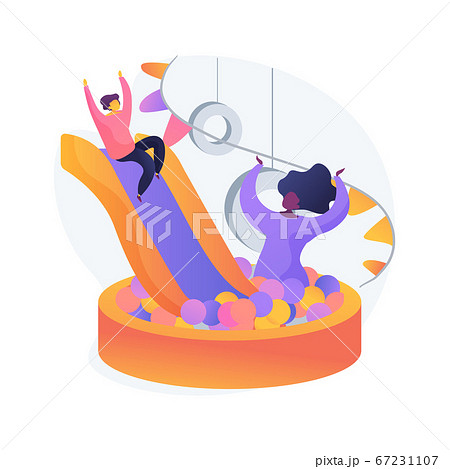 Playroom for kids abstract concept vector illustration. 67231107