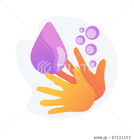 Wash your hands abstract concept vector illustration. Wash your hands abstract concept vector illustration. 67231153