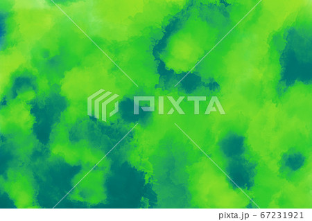 Artistic watercolor painting texture in shades of green and blue. Colorful random paint brushstrokes pattern. Mixed media artwork 67231921