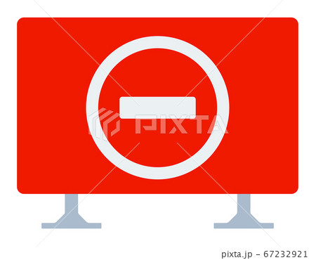 Stop sign vector icon flat isolated 67232921