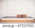 The word ZEN and blank space background, vintage. 67237035