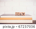 The word LAW and blank space background, vintage. 67237036
