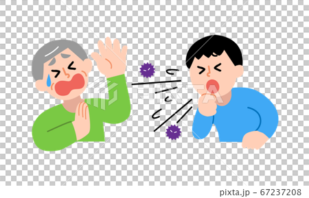 Coughing men and disliked senior men (simple color) Coughing men and disliked senior men (simple color) 67237208