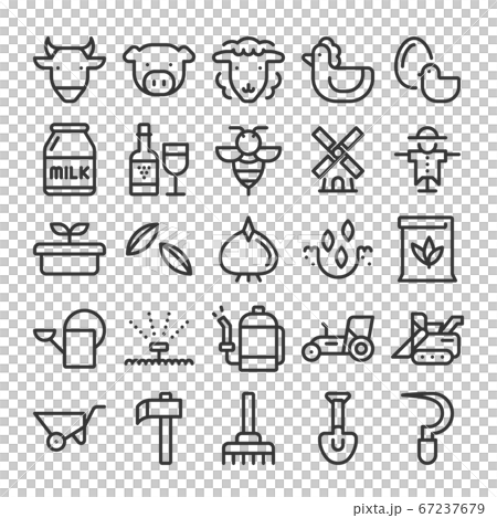 Agriculture icon set Agriculture icon set 67237679