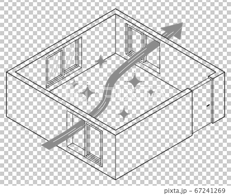 通風的好方法是在對角線上打開一個窗口,以實現高效的黑白 通風的好方法是在對角線上打開一個窗口,以實現高效的黑白 67241269