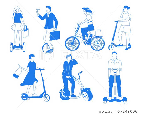 Personal mobility electric transport with bicycle 67243096