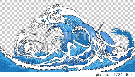 荒波の風景 67243360