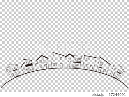 房子背景線描 67244091