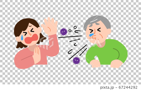 Plain clothes men who sneeze and plain clothes women who dislike (simple color) Plain clothes men who sneeze and plain clothes women who dislike (simple color) 67244292