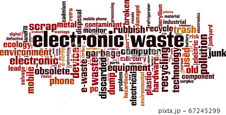 Electronic waste word cloud Electronic waste word cloud 67245299