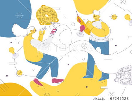 Electrical students workman repair, test and 67245528