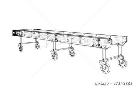 3D outline conveyor belt 3D outline conveyor belt 67245832