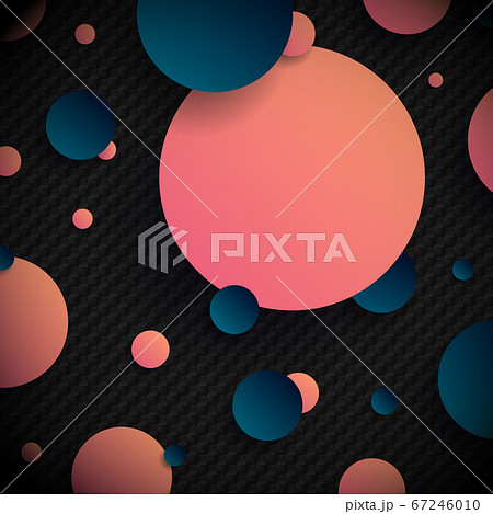 Abstract 3D pink and blue gradient circles shapes Abstract 3D pink and blue gradient circles shapes 67246010
