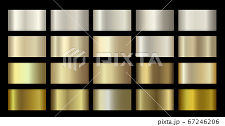Gold Metallic, bronze, silver, chrome, copper metal foil texture gradient template 67246206
