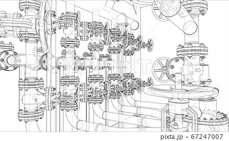 Sketch of industrial equipment 67247007