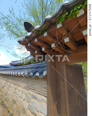 風景 韓国の風景 韓屋 67247688