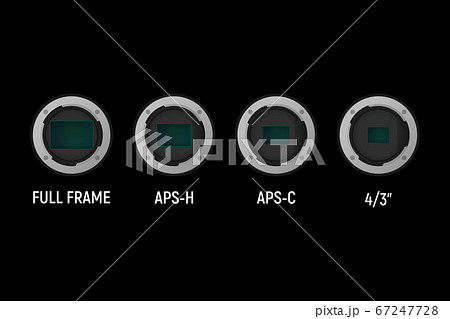 Full frame and crop image sensor set. 67247728