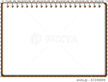 Sketchbook Ring Notebook Frame Illustration Vector Stock Illustration