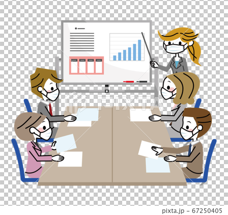 Meeting Mask Stock Illustration