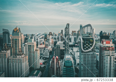 Petchaburi and Central Embassy Aerial views in Ploenchit, Bangkok, Thailand 67253338