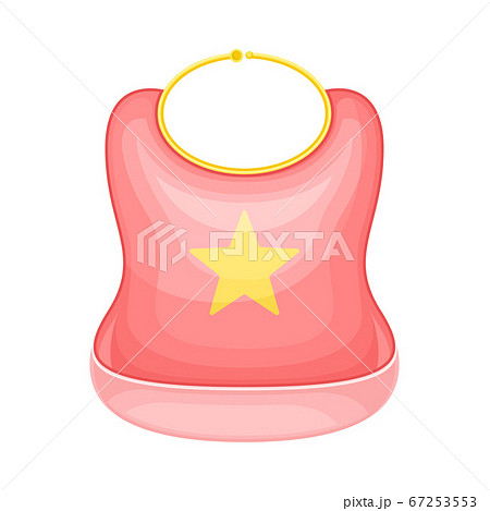 Bib or Burp Cloth for Baby Isolated on White Background Vector Illustration 67253553