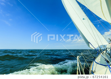 Yachting yacht sailboat sailing in sea ocean 67254161