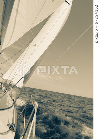 Yachting yacht sailboat sailing in sea ocean 67254162