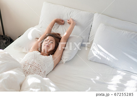 Beautiful Attractive Asian Woman smile and - Stock Photo [96198718] -  PIXTA