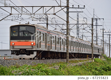 武蔵野線　南越谷－東川口　JR東日本　205系5000番台　M22編成（京葉） 67255823