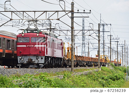 武蔵野線 南越谷-東川口 JR東日本 EF81-98(田端) 武蔵野線 南越谷-東川口 JR東日本 EF81-98(田端) 67256239