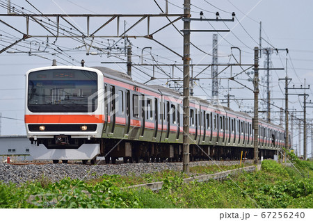 武蔵野線 南越谷-東川口 JR東日本 209系500番台 M83編成(京葉) 武蔵野線 南越谷-東川口 JR東日本 209系500番台 M83編成(京葉) 67256240