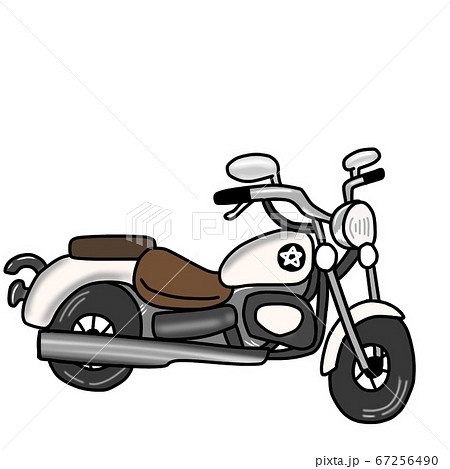 American Motorcycle Illustration Stock Illustration