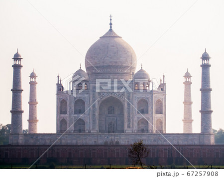 Agra, India - December 12, 2019: The legendary Taj Mahah in India. Agra, India - December 12, 2019: The legendary Taj Mahah in India. 67257908