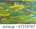 Liquid painting abstract texture. Colorful combination of bright colors. 67259767