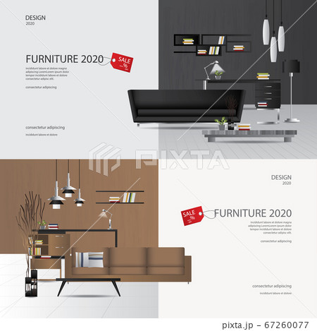2 Banner Furniture Sale Advertisement Flayers Vector Illustration 2 Banner Furniture Sale Advertisement Flayers Vector Illustration 67260077