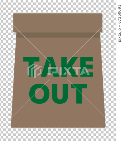 TAKEOUT paper bag shopping TAKEOUT paper bag shopping 67260091