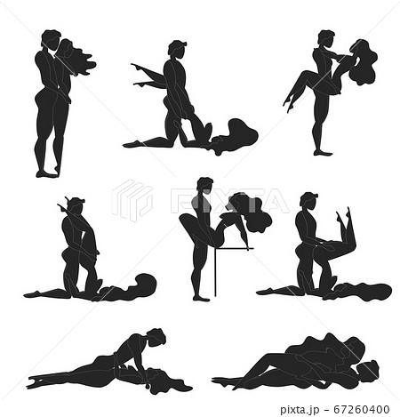 Cartoon Different Sex Poses or Position Couple... - Stock Illustration  [67260400] - PIXTA
