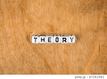 cube words on the wooden table 67261981